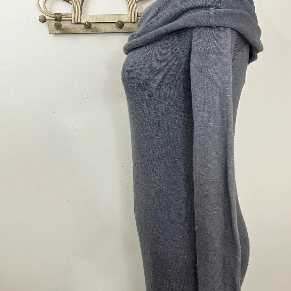 Free People Don’t Leave Me Dry Gray Sweater Jumpsuit XS